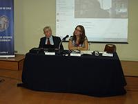 El Académico Titular de la Academia de Ciencias de Cuba, Carlos Alzugaray Treto, junto a Regiane Bressan, de la Universidade Federal do ABC, Brasil.