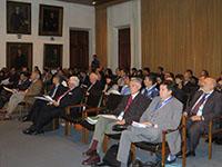 Más de 150 personas participaron en la conferencia internacional realizada en la Sala Ignacio Domeyko de la Casa Central de la Universidad de Chile.