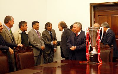 Visita azul en Casa Central