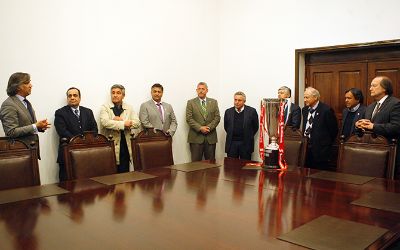 Visita azul en Casa Central