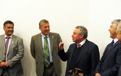 Visita azul en Casa Central
